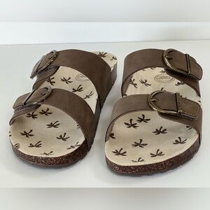 Wonder Nation Tan Kids Birkin Style Sandals Size 4 NWOT
